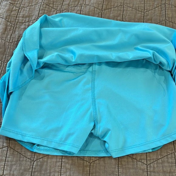 Lucky in Love Turquoise Blue Girls Athletic Skort Sz M 10-12 - Picture 8 of 8